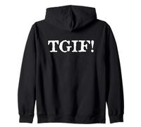 TGIF Fun Friday Night Bold Statement Hommes Femmes Vieilli Sweat à Capuche