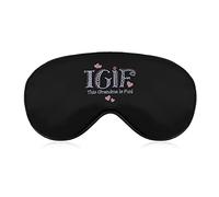 TGIF grand-mère WHT masque de sommeil couverture de nuit pour les yeux pour femmes hommes BlockLight pour avion voyage sieste sangle réglable