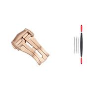 TGPGZHZFNA Boucle de montre en acier inoxydable compatible for les bracelets de montre for Omega, fermoir déployant en cuir et caoutchouc, bouton papillon, boucle déployante, 16 mm, 18 mm, 20 mm Fermo