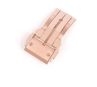 TGPGZHZFNA Boucle de montre papillon en acier inoxydable, 1 pièce, 18/20/22 mm, accessoire de bracelet de montre, argent, or, or rose Fermoir de montre(Rose Gold 20mm)