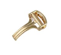 TGPGZHZFNA Boucle déployante en acier inoxydable for montre for Cartier Blue Balloon, boucle for ceinture de réservoir for Santos Pasha, boucle for nœud, accessoires Fermoir de montre(Gold,16mm)