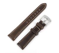 TGPGZHZFNA Bracelet de montre vintage en cuir véritable for hommes et femmes, 18, 19, 20, 21, 22 mm, fait for la main, for boucle en acier inoxydable bracelet de montre(Coffee,18MM_M-120 80MM)