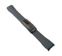 TGPGZHZFNA Bracelet en caoutchouc de 20 mm, accessoire principal, boucle en acier inoxydable, accessoire de montre, outil adapté au boîtier Fermoir de montre(NO.10 black)