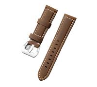 TGPGZHZFNA Bracelets de montre en cuir véritable for homme, 20 mm, 22, 24, 26, avec boucle ardillon acier inoxydable, vache bracelet de montre(Dark Brown,24mm)