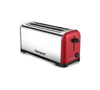 TGPI-4025 Grille Pain Inox Brossé Coloris Rouge