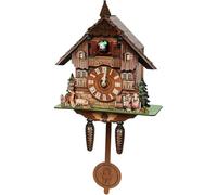 TGPSMDXKV Horloge Coucou Murale rétro Traditionnelle en Bois pour la Maison, avec contrôle du Volume, pour hôtels, Bureaux et Salons