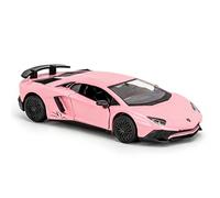 TGRCM-CZ Lamborghini Aventador LP700-4 Modèle de voiture 1/36 en alliage de zinc Pull Back Modèle de voiture pour collectionneurs enfants de 3 ans et plus Cadeau d'anniversaire (rose)