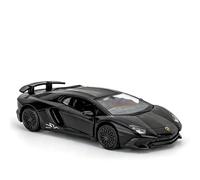 TGRCM-CZ Lamborghini Aventador LP770-4 Échelle 1/36 Modèle de voiture de moulage en alliage de zinc pour enfants, véhicules à tirer vers l'arrière pour tout-petits, enfants, garçons et filles (noir)