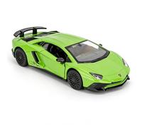 TGRCM-CZ Lamborghini Aventador LP770-4 - Modèle de voiture de moulage à l'échelle 1/36, en alliage de zinc - Véhicules à tirer vers l'arrière pour tout-petits, enfants, garçons et filles (vert)