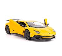TGRCM-CZ Lamborghini Aventador LP770-4 Modèle de Voiture en Alliage de Zinc, Jouet pour Enfants, Garçons et Filles (Jaune)