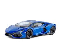 TGRCM-CZ Lamborghini Revuelto Modèle de voiture 1/24 en alliage de zinc avec son et lumière pour collectionneurs et enfants de 3 ans - Cadeau d'anniversaire (bleu)