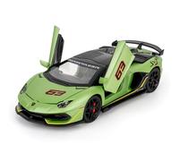 TGRCM-CZ Lamborghini SVJ 63 Modèle de voiture 1/32 en alliage de zinc avec son et lumière pour collectionneurs et enfants de 3 ans Vert