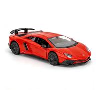 TGRCM-CZ Modèle de voiture moulée Lamborghini Aventador LP770-4 à l'échelle 1/36, jouet en alliage de zinc à rétrofriction pour tout-petits, enfants, garçons et filles, cadeau (rouge)