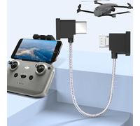 Tgrf-Câble Micro Usb Vers Usb C En Nylon Tressé, Accessoire Rc Micro Usb Pour Drone 15 Cm, Compatible Avec Mavic Mini, Dji Mavic Air, Mavic Pro/2 Pro Zoom, Mavic Platinum, Drones Vocaux-Tgrf