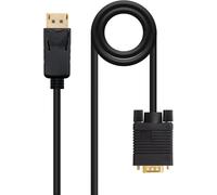 TGRF-NANOCABLE 10.15.4401 Câble Convertisseur Displayport vers VGA, Displayport/Mâle - VGA/Mâle, Noir, 1 m