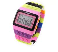 TGRTY Mode Femmes Montres LED numérique Poignet Horloge for Enfants Garçons Filles Unisexe coloré électronique Montre Sport for Lego Montre Montre-Bracelet pour Femme (Color : H9)