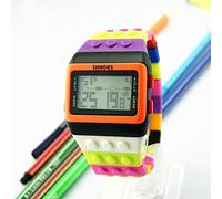 TGRTY Mode Femmes Montres LED numérique Poignet Horloge for Enfants Garçons Filles Unisexe coloré électronique Montre Sport for Lego Montre Montre-Bracelet pour Femme (Color : G10)