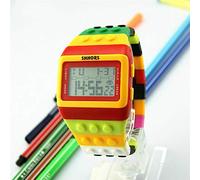 TGRTY Mode Femmes Montres LED numérique Poignet Horloge for Enfants Garçons Filles Unisexe coloré électronique Montre Sport for Lego Montre Montre-Bracelet pour Femme (Color : F8)