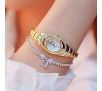 TGRTY Mode Femmes Montres Petit et Dames élégantes Petites Cadran Femmes Charm Bracelet Lumineux Girl Fashion Décontractée Montre-Bracelet pour Femme (Color : Gold Color)