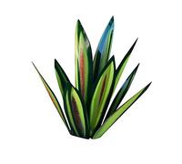 TGRTY Plante d'agave, Plante d'agave en métal, métal Art 9 Feuilles Tequila Sculpture Rustique, pelouse décorations pour la Maison Tequila Sculpture Rustique