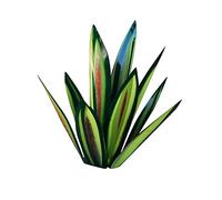 TGRTY Plante d'agave, Tequila Plante Ornements en métal Bricolage, Tequila Sculpture Rustique Plante d'agave, Agave de Jardin Peint à la Main