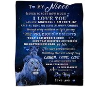 tgruihm Couverture en flanelle douce pour nièce, nièce de la part d'une tante, d'une nièce de l'oncle à ma nièce, cadeau de Noël ou d'anniversaire pour nièce, couverture en flanelle douce, 203,2 x