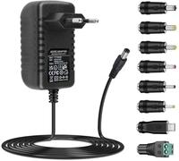 Tgrw-Adaptateur Secteur 12v 2a Alimentation Ac220v 230v Vers Dc12v Pilote 5.5mm Avec 8 Adaptateurs De Prise 2000ma 1000ma 500ma Convertisseur Chargeur Ac-Dc ( 2a)