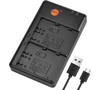 TGRW-Chargeur de Batterie USB à Charge Rapide Compatible avec Nikon en-EL3 EN-EL3E, Fuji NP-150, Olympus BLM1 PS-BLM1 BLM5 PS-BLM5, Minolta NP-400, Samsung SLB-1674, Pentax D-LI50