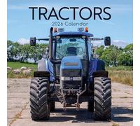 TGSC | Calendrier familial 2026 2026 - Tracteurs - 16 mois (septembre 2025 à décembre 2026) - Mur carré familial 2026 au Royaume-Uni - Planificateur avec grande grille pour l'organisation de la maison