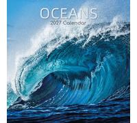 TGSC | Calendrier Océans 2027 - calendrier mural carré, vue mensuelle avec espace pour vos rendez-vous, 30 x 30 cm