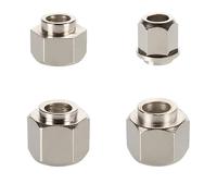 TGSEJTO 10 pièces entretoise Excentrique 5mm alésage écrous excentriques en Acier au Carbone nickelé pièces d'imprimante 3D for l'extrusion d'aluminium en V (Size : 5x10x9.5mm)