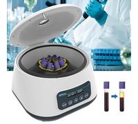 TGTHDD PRP Centrifugeuse de laboratoire à 8 tubes pour séparation du plasma sanguin, 500-5000 tr/min basse vitesse avec 2683xg RCF, compatible avec tubes à essai de 2/5/10/15 ml pour applications