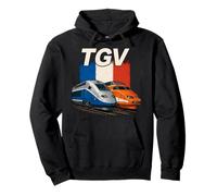 TGV Train Grand Vitesse Classique et Nouveaux Trains Français Sweat à Capuche