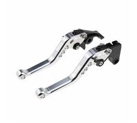 TGVSELPJ Pièce de moto Accessoires Moto : Leviers De Frein Et D'embrayage Courts, Poignées Réglables Pour Y-AMAHA XT350 XT 350 1985-1995 DT 80 (53V) 1985-1991(Silver)
