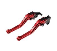 TGVSELPJ Pièce de moto Accessoires Moto : Leviers De Frein Et D'embrayage Courts, Poignées Réglables Pour Y-AMAHA XT350 XT 350 1985-1995 DT 80 (53V) 1985-1991(Rosso)