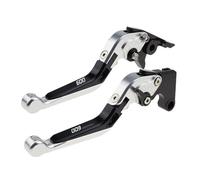 TGVSELPJ Pièce de moto Leviers D'embrayage Pivotants, Poignées De Commande, Pièces Moto, Levier Frein Réglable Pour SUZUKI GSR600 (2006-2011)(Silver)