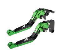 TGVSELPJ Pièce de moto Leviers D'embrayage Pivotants, Poignées De Commande, Pièces Moto, Levier Frein Réglable Pour Y-AMAHA XT350 1985-1995 XT 350(Green)