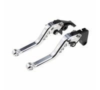 TGVSELPJ Pièce de moto Poignées De Commande Pivotantes Pour Moto, Leviers Frein Et D'embrayage Courts - Accessoires Pour CFMOTO NK150 NK 150 2014-2021(Silver)