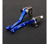 TGVSELPJ Pièce de moto Poignées De Commande Pour Moto : Leviers Frein Et D'embrayage Pivotants - Accessoires Pour Kawasaki KX60 1983-2003 KX 60 2002 2001(Blue 1)