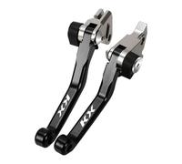 TGVSELPJ Pièce de moto Poignées De Commande Pour Moto : Leviers Frein Et D'embrayage Pivotants - Accessoires Pour Kawasaki KX60 1983-2003 KX 60 2002 2001(Black 2)