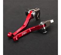 TGVSELPJ Pièce de moto Poignées De Commande Pour Moto : Leviers Frein Et D'embrayage Pivotants - Accessoires Pour Kawasaki KX60 1983-2003 KX 60 2002 2001(Red 1)