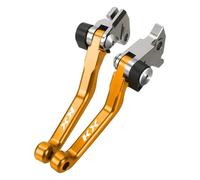 TGVSELPJ Pièce de moto Poignées De Commande Pour Moto : Leviers Frein Et D'embrayage Pivotants - Accessoires Pour Kawasaki KX60 1983-2003 KX 60 2002 2001(Yellow2)