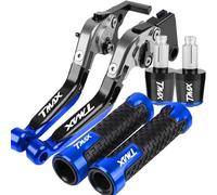 TGVSELPJ Pièce de moto Pour Y-AMAHA TMAX 500 T-MAX 530 530i 2001 2002 2003 2004 2005 2006 2007 Poignées Extrémité De Guidon Moto Leviers D'embrayage Frein Réglables(Blue gray)