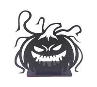 Tgz808 Jack O en bois tropical avec chapeau de sorcière 25,4 x 20,3 x 5,1 cm, décoration d'intérieur pour table d'automne et d'Halloween pour tables et étagères, décoration d'intérieur pour table (H