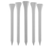 TH Golf Lot de 50 tees de golf en bambou 70 mm | Lot de 50 et 100 | Plusieurs options de couleur | Tees de golf en bambou durables respectueux de l'environnement (lot de 50, blanc)