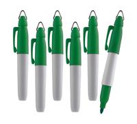 TH Golf Lot de 6 mini marqueurs permanents | Couleurs assorties | Pointe fine | Vert