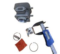 TH34 ASSEMBLAGE DE CYLINDRE 37MM 2,5CC SEGMENTS DE PISTON PIN CLIPS ASSY Compatible avec les pièces de moto automobile pour le numéro de pièce TH34D 2 CYCEL 34CC ZYLINDER KIT(Cylinder Assy)