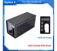 TH3P4G3-Coque compatible avec Thunderbolt GPU Dock Exteral Carte graphique Exteral Cadre métallique Plaque acrylique pour ATX SFX FEX (1U) Alimentation électrique - Type ATX-FLEX