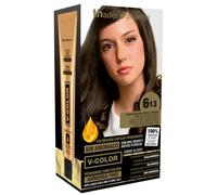 Thader Pharma Kit coloration sans ammoniaque pour une odeur agréable avec Liquid Gold, Couleur 6.13 Blond Foncé Cendré Doré