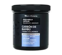 Thader Pharma Masque équilibrant au Charbon de Bambou et Acide Hyaluronique, idéal pour les racines grasses et les pointes sèches, 700 ml